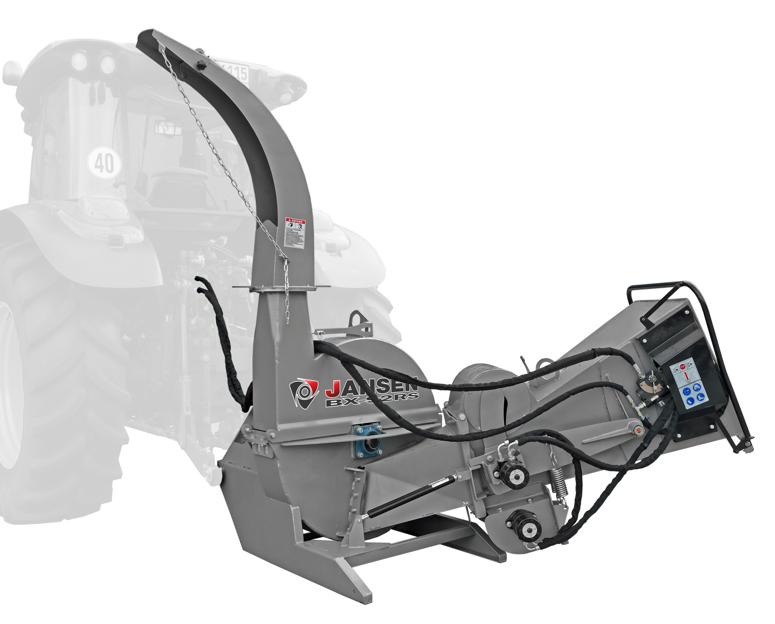 BX-92RS Schredder, Häcksler, Holzhäcksler, Holzschredder, Traktor