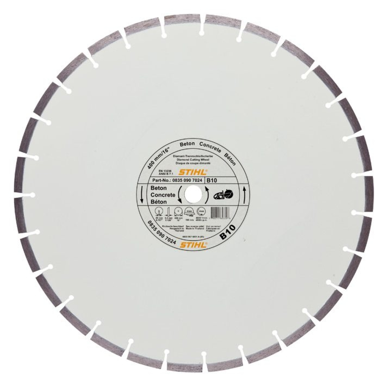 Trennscheibe D-B10 Ø 230mm/9"